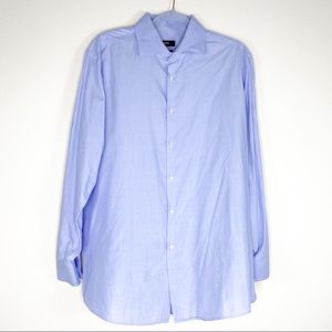 🧤SOLD🧤Hugo Boss Sharp Fit Miles Blue Dress Shirt